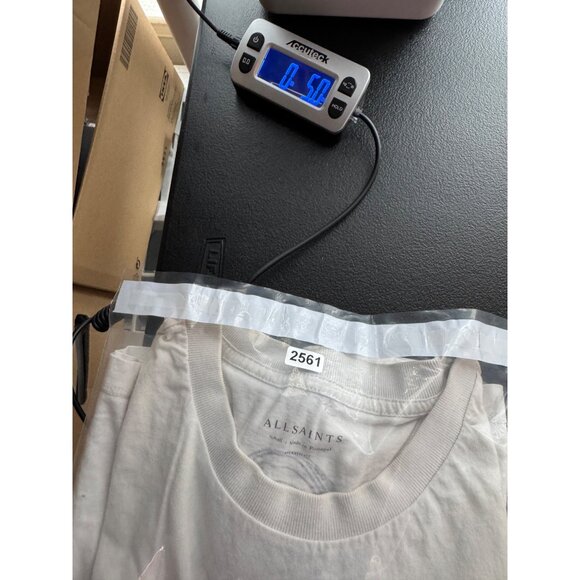 Allsaints T Shirt Mens Small White Graphic Short Sleeve Religious Nun Distressed - Picture 12 of 12